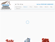 Tablet Screenshot of crystalcarpetcleaners.co.uk
